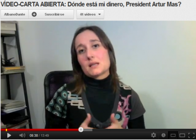VÍDEO-CARTA ABIERTA: Dónde está mi dinero, President Artur Mas?