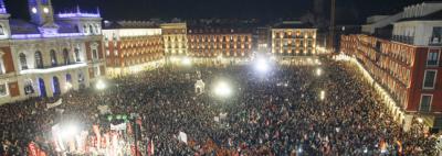 Decenas de miles de personas acuden a la manifestación de Valladolid