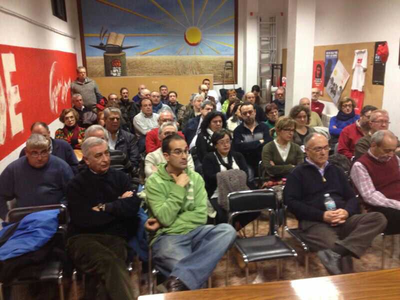 charla-coloquio celebrada en la CASA DEL PUEBLO del PSOE de Laguna de Duero